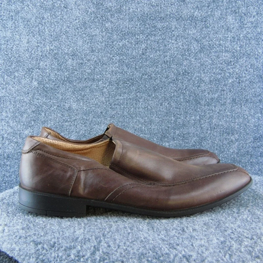 Imac‎ Men Loafer Shoes Brown Leather Slip On Size 42 Medium